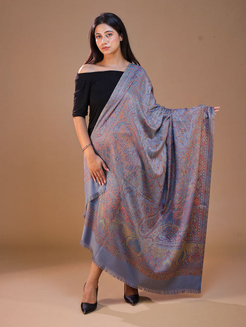Women's Jamawar Wool Shawl